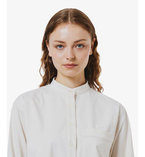 LACOSTE「ロングカフススタンドカラーシャツ」|シャツ・ブラウス|