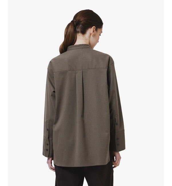 LACOSTE「ロングカフススタンドカラーシャツ」|シャツ・ブラウス|