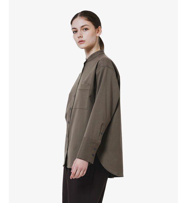 LACOSTE「ロングカフススタンドカラーシャツ」|シャツ・ブラウス|