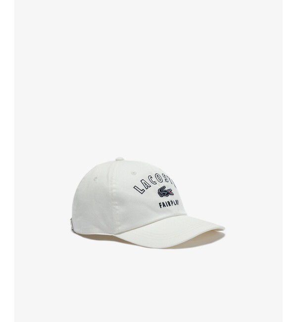LACOSTE「刺繍入り6方キャップ」|キャップ・キャスケット|