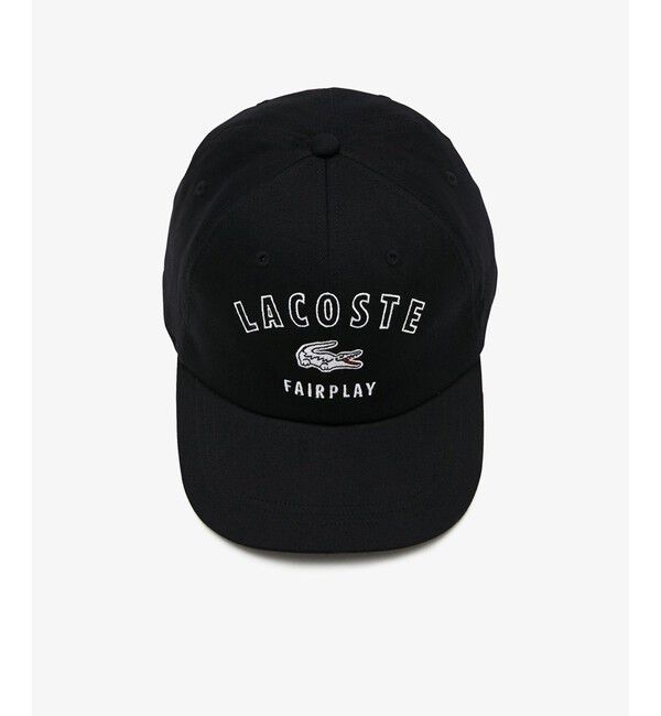LACOSTE「刺繍入り6方キャップ」|キャップ・キャスケット|