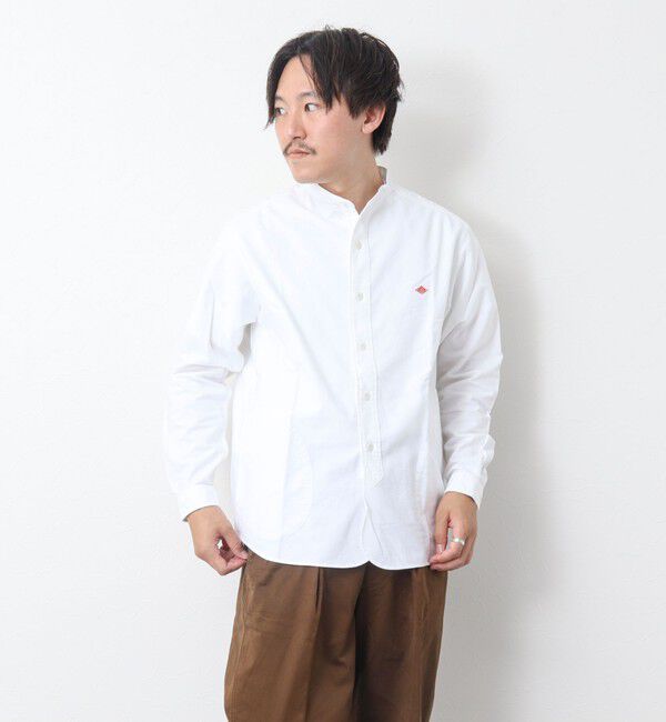 NOLLEY'S goodman「【DANTON/ダントン】BAND COLLAR SHIRT LS 25SS」|シャツ・ブラウス|
