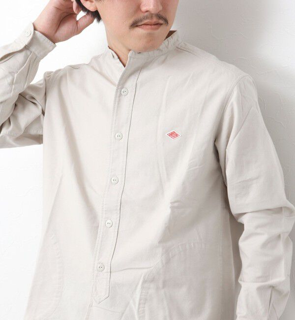 NOLLEY'S goodman「【DANTON/ダントン】BAND COLLAR SHIRT LS 25SS」|シャツ・ブラウス|キナリ