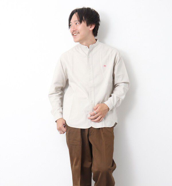 NOLLEY'S goodman「【DANTON/ダントン】BAND COLLAR SHIRT LS 25SS」|シャツ・ブラウス|