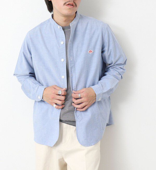 NOLLEY'S goodman「【DANTON/ダントン】BAND COLLAR SHIRT LS 25SS」|シャツ・ブラウス|