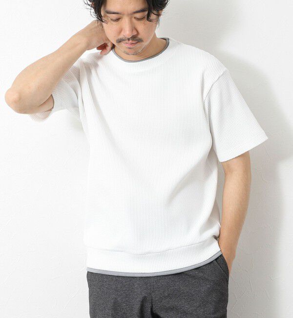 NOLLEY'S goodman「【IRM】《吸水速乾/UVカット》ワッフルフェイクレイヤードTee 25SS」|Tシャツ・カットソー|ホワイト