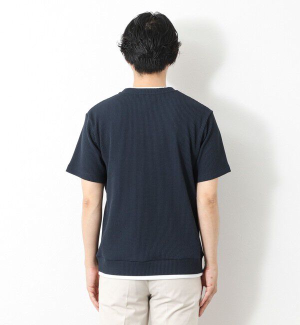 NOLLEY'S goodman「【IRM】《吸水速乾/UVカット》ワッフルフェイクレイヤードTee 25SS」|Tシャツ・カットソー|