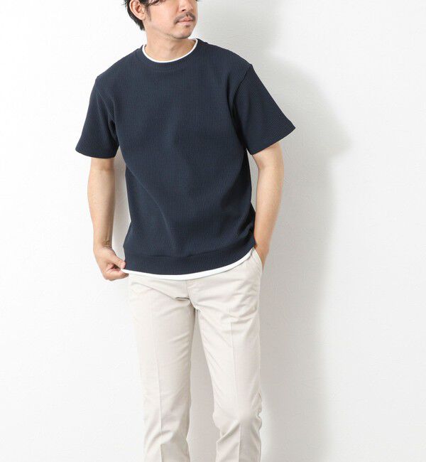 NOLLEY'S goodman「【IRM】《吸水速乾/UVカット》ワッフルフェイクレイヤードTee 25SS」|Tシャツ・カットソー|