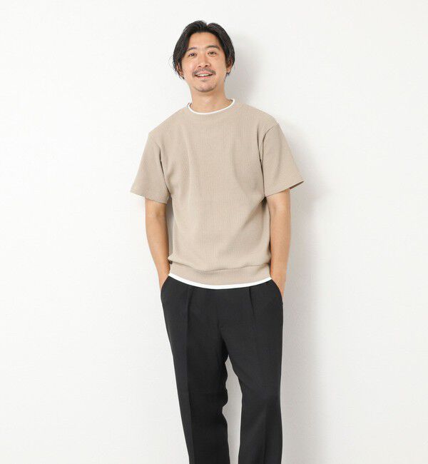 NOLLEY'S goodman「【IRM】《吸水速乾/UVカット》ワッフルフェイクレイヤードTee 25SS」|Tシャツ・カットソー|