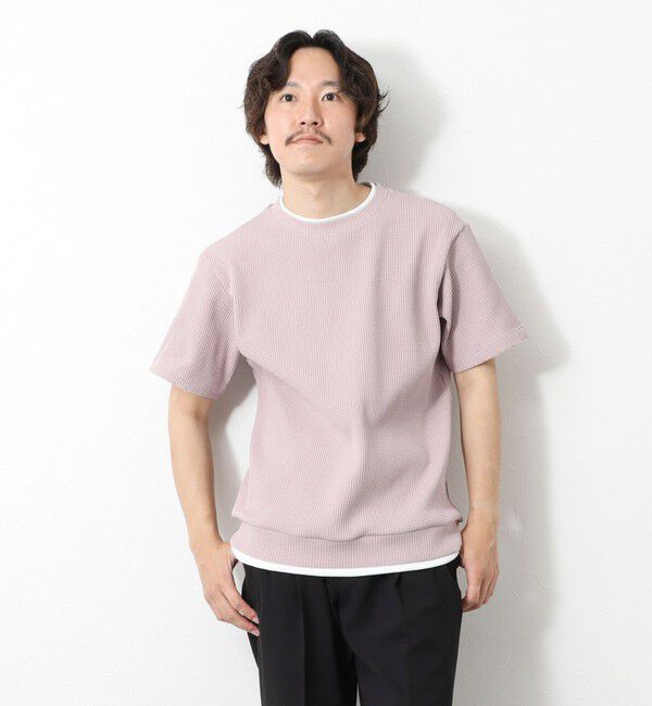 NOLLEY'S goodman「【IRM】《吸水速乾/UVカット》ワッフルフェイクレイヤードTee 25SS」|Tシャツ・カットソー|