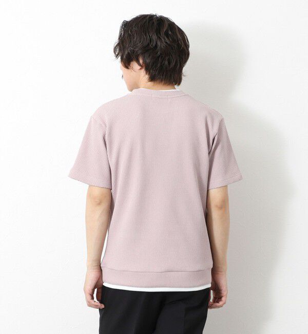 NOLLEY'S goodman「【IRM】《吸水速乾/UVカット》ワッフルフェイクレイヤードTee 25SS」|Tシャツ・カットソー|