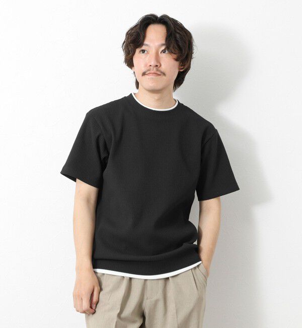 NOLLEY'S goodman「【IRM】《吸水速乾/UVカット》ワッフルフェイクレイヤードTee 25SS」|Tシャツ・カットソー|
