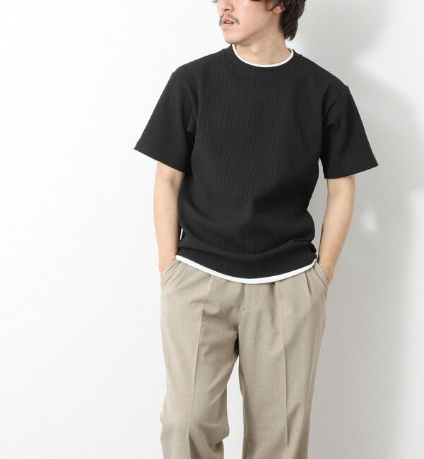 NOLLEY'S goodman「【IRM】《吸水速乾/UVカット》ワッフルフェイクレイヤードTee 25SS」|Tシャツ・カットソー|