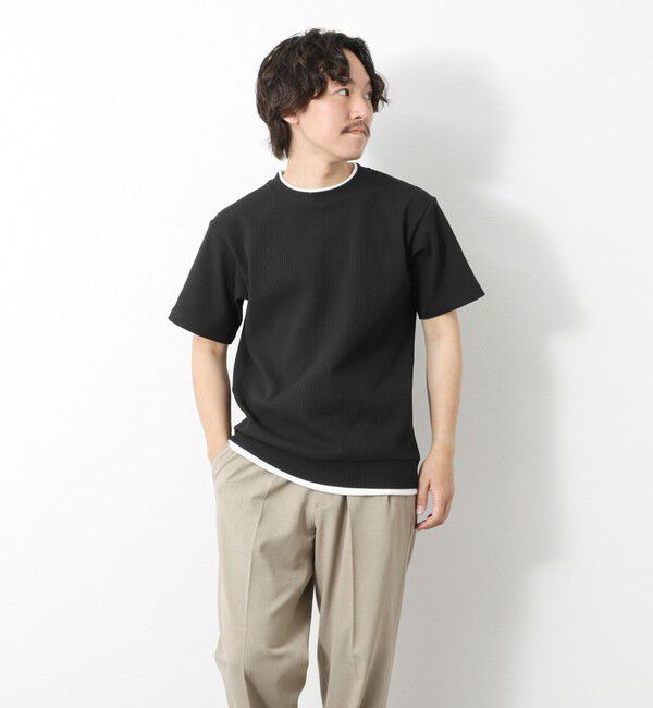 NOLLEY'S goodman「【IRM】《吸水速乾/UVカット》ワッフルフェイクレイヤードTee 25SS」|Tシャツ・カットソー|