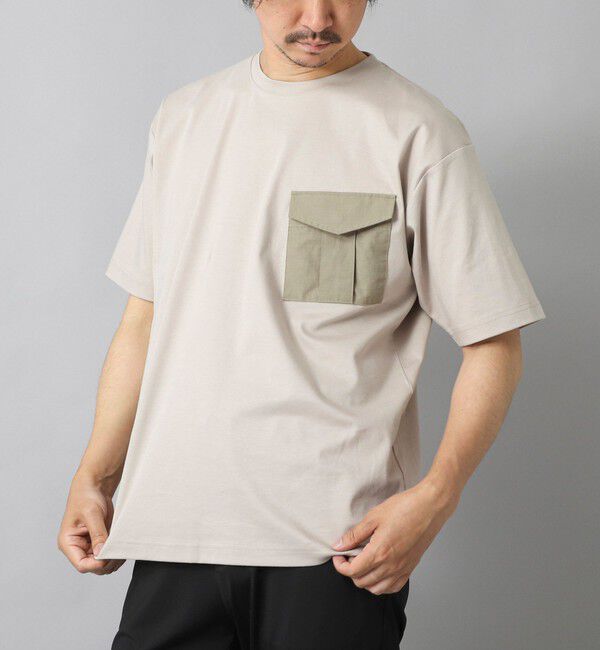 NOLLEY'S goodman「【ACTIVE SECT】《限定展開》カーゴポケットTシャツ 25SS」|Tシャツ・カットソー|グレーベージュ