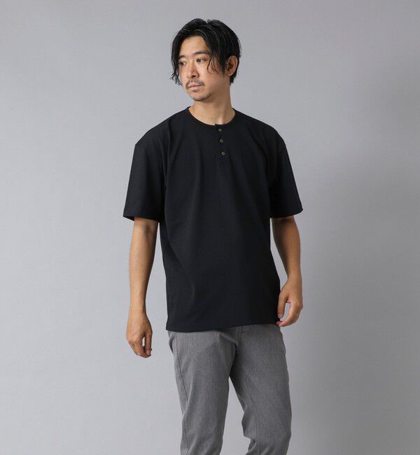 NOLLEY'S goodman「【ACTIVE SECT】《限定展開》UVカット ヘンリーネックTシャツ 25SS」|Tシャツ・カットソー|