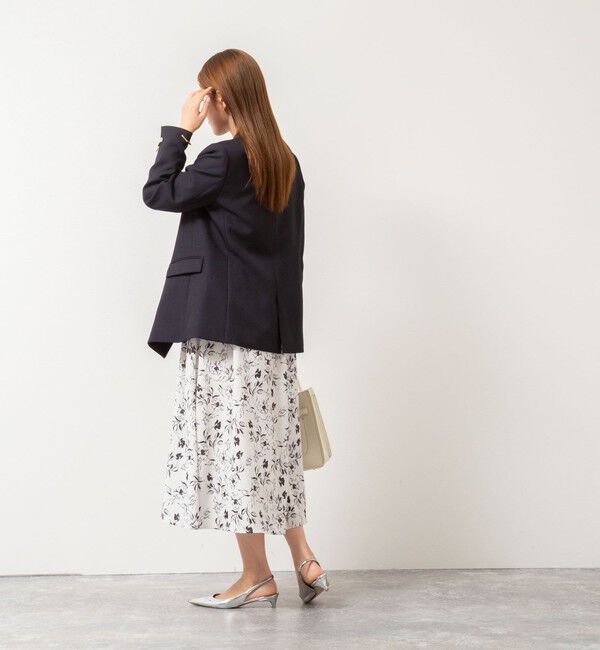 NOLLEY'S sophi「ウォッシャブルジョーゼットVネックギャザーワンピース」|ワンピース|