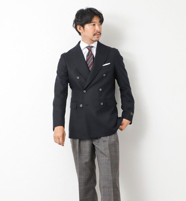 NOLLEY'S goodman「《ビジカジ対応》尾州 WOOL W JACKET 25AW」|テーラードジャケット|
