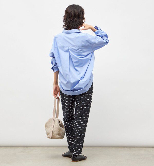 NOLLEY'S「《セットアップ対応》ウォッシャブルリボンジャガードタックテーパードパンツ」|その他|