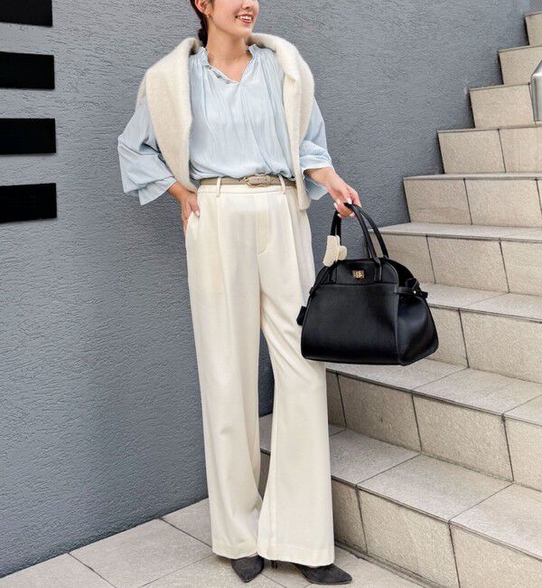 NOLLEY'S「ウォッシャブル裏起毛イージーワイドパンツ」|その他|