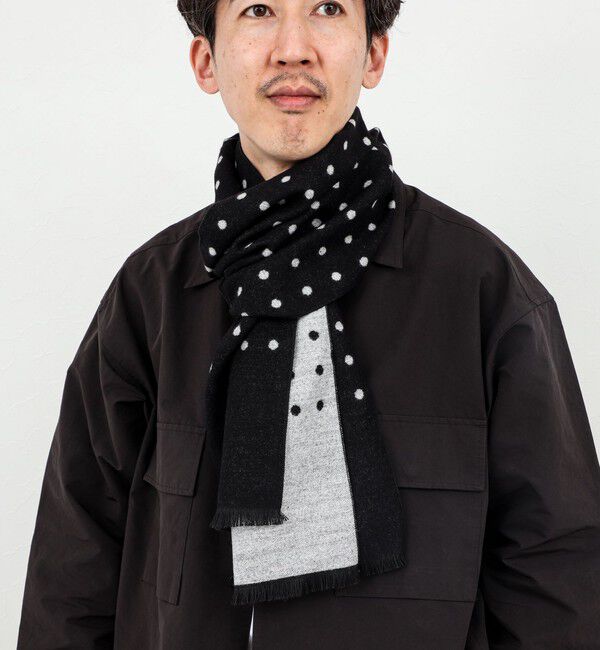 NOLLEY'S goodman「【SWOLE PANDA/スウォールパンダ】Bamboo Scarf Multi 30」|マフラー|ブラック・グレー系1