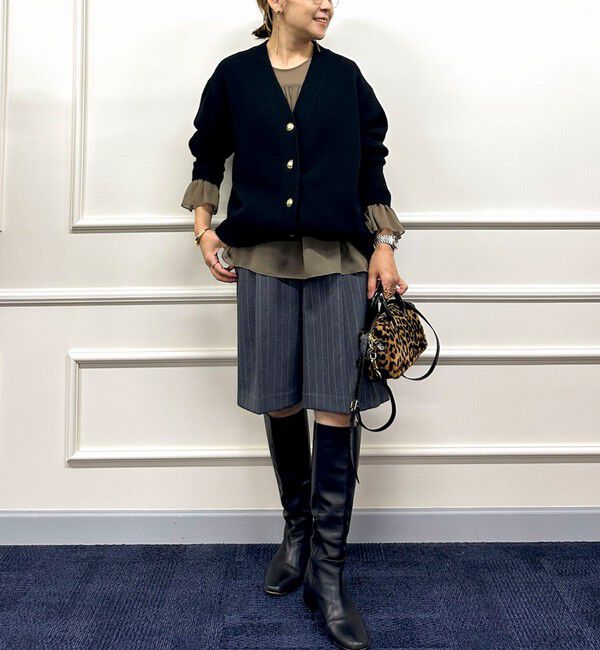 NOLLEY'S「【WEB限定アイテム】2WAY長めVネックカーディガン」|カーディガン|