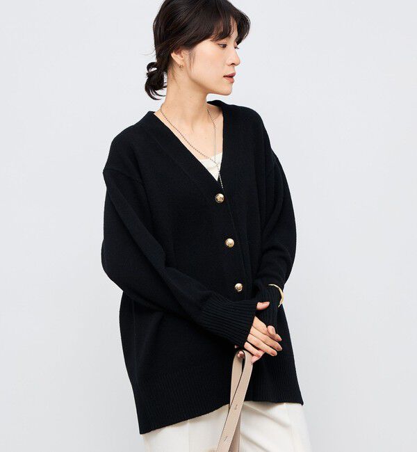 NOLLEY'S「【WEB限定アイテム】2WAY長めVネックカーディガン」|カーディガン|