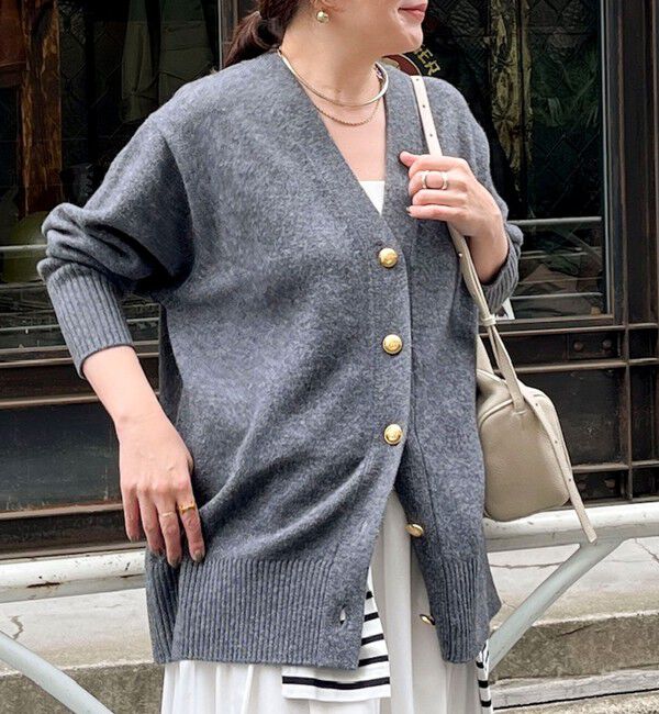 NOLLEY'S「【WEB限定アイテム】2WAY長めVネックカーディガン」|カーディガン|