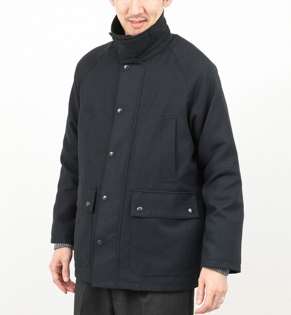 NOLLEY'S goodman「《ビジカジ対応》【TECHTWEED】【SORONA】中綿ユーティリティジャケット 25AW」|ブルゾン・スタジャン|ネイビー