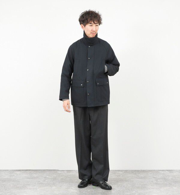 NOLLEY'S goodman「《ビジカジ対応》【TECHTWEED】【SORONA】中綿ユーティリティジャケット 25AW」|ブルゾン・スタジャン|