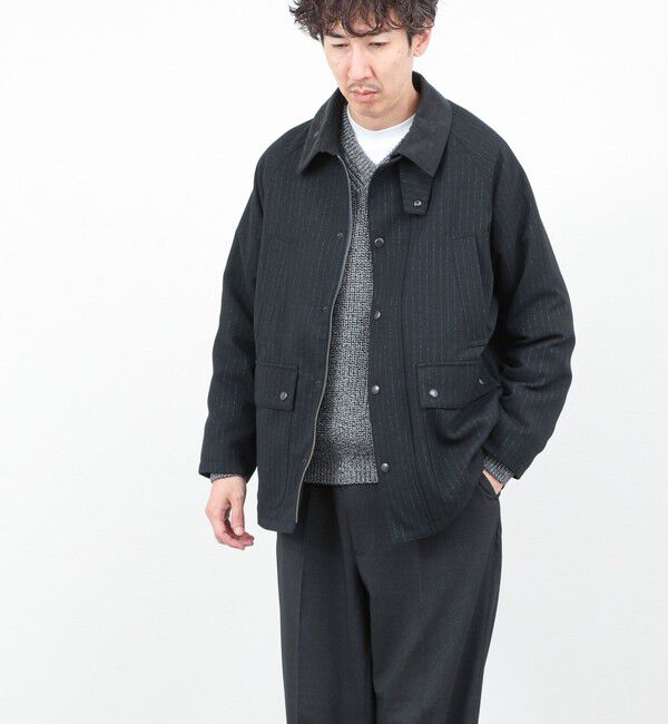 NOLLEY'S goodman「《ビジカジ対応》【TECHTWEED】【SORONA】中綿ユーティリティジャケット 25AW」|ブルゾン・スタジャン|