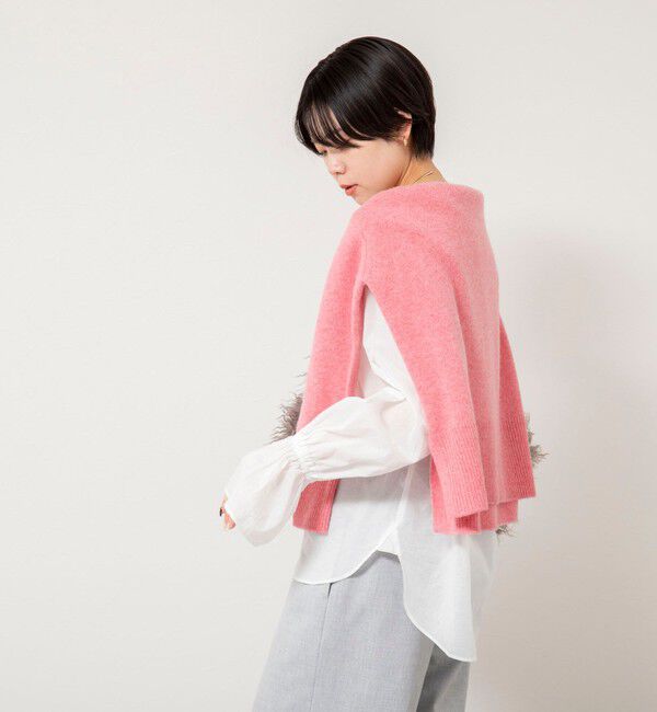 NOLLEY'S「ウォッシャブルシアーコットンフリル襟ブラウス」|シャツ・ブラウス|