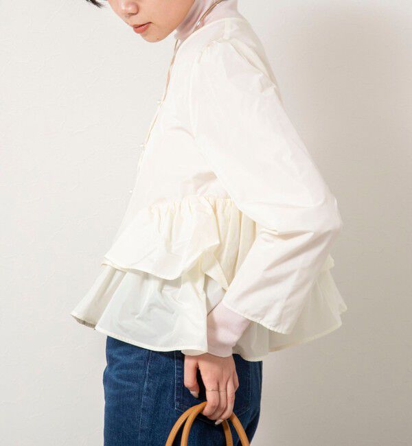 NOLLEY'S sophi「ウォッシャブルマイクロタフタティアードブラウス」|シャツ・ブラウス|