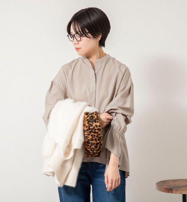 NOLLEY'S sophi「ウォッシャブルドレープポプリンバックプリーツシャツ」|シャツ・ブラウス|