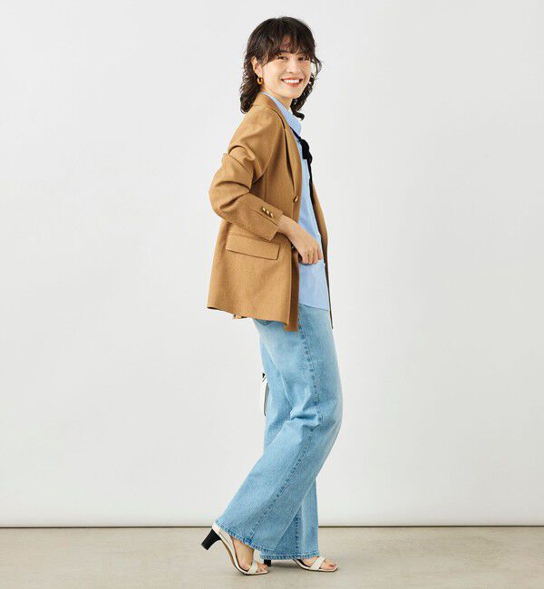 NOLLEY'S「《セットアップ対応》ウォッシャブルハイスペック麻調ダブルジャケット」|テーラードジャケット|