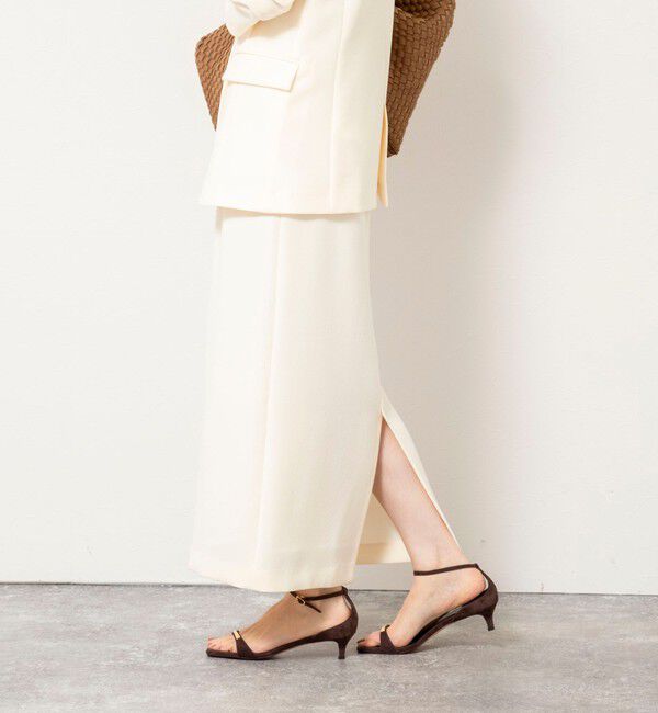 NOLLEY'S sophi「《セットアップ対応》ウォッシャブルバックサテンタイトスカート」|タイト|