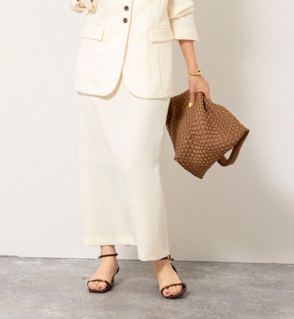 NOLLEY'S sophi「《セットアップ対応》ウォッシャブルバックサテンタイトスカート」|タイト|