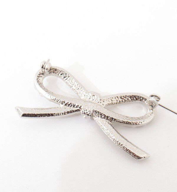 NOLLEY'S「【NOLLEYS goods】リボンパールブローチ」|ブローチ・コサージュ|