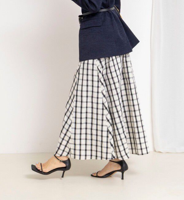 NOLLEY'S「ウォッシャブルフレアマキシスカート」|フレア|