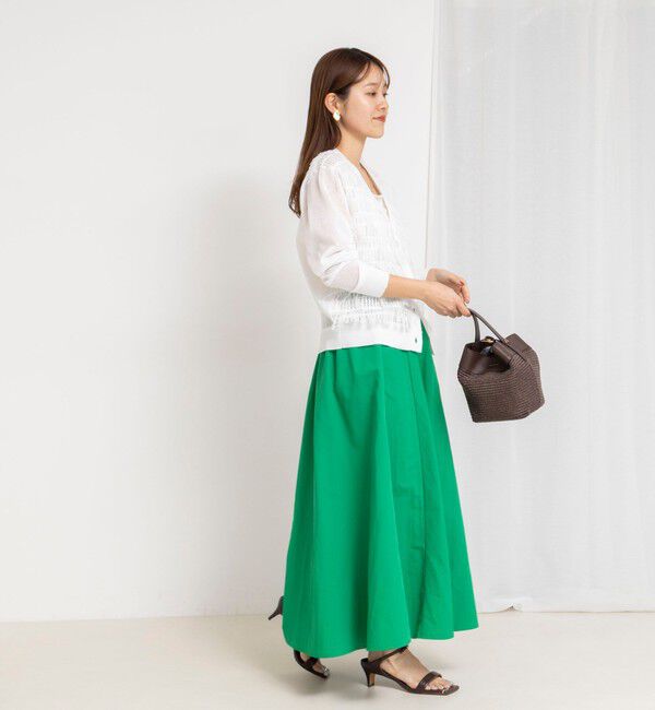 NOLLEY'S「ウォッシャブルフレアマキシスカート」|フレア|