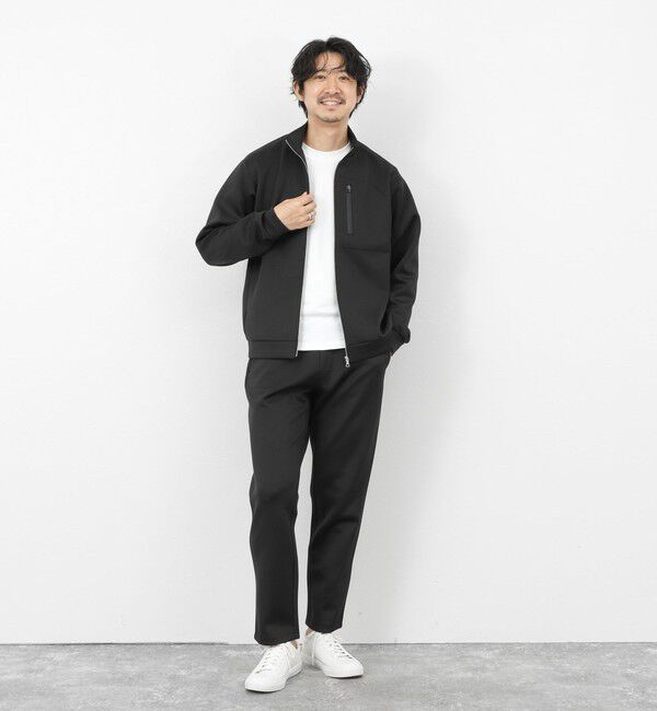 NOLLEY'S goodman「《セットアップ対応》ダブルニットZIPスタンドカラー 26SS」|ブルゾン・スタジャン|