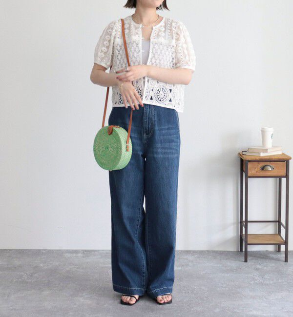 fredy emue「レース切替前開きブラウス」|シャツ・ブラウス|