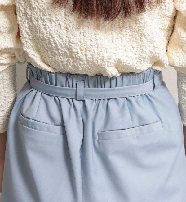 fredy emue「ベルト付きタックパンツ」|スラックス|