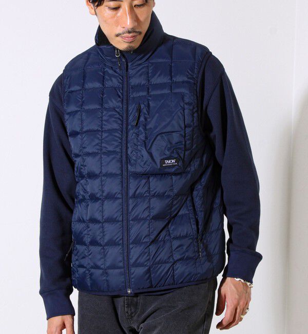 GLOSTER「【2WAYで着回せる】【UNISEX】GLOSTER配色別注 TAIONボア&times;ダウンベスト」|ダウンベスト・ベスト|