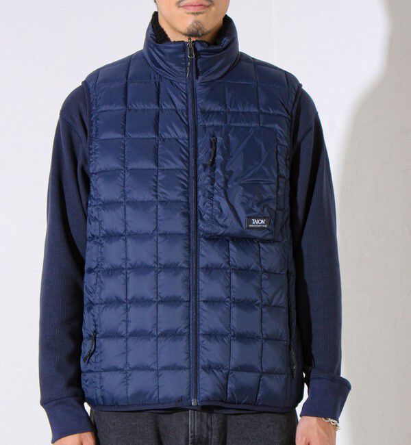 GLOSTER「【2WAYで着回せる】【UNISEX】GLOSTER配色別注 TAIONボア&times;ダウンベスト」|ダウンベスト・ベスト|