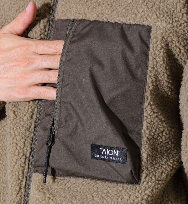 GLOSTER「【2WAYで着回せる】【UNISEX】GLOSTER配色別注 TAIONボア&times;ダウンブルゾン」|ダウン|