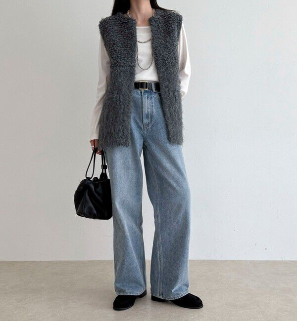 fredy emue「ループ起毛切替ニットジレ」|ベスト・ジレ|