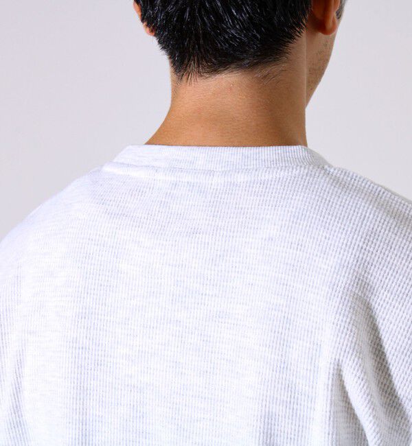 GLOSTER「【レイヤードに最適】起毛ワッフル 裾ドロストロンT」|Tシャツ・カットソー|
