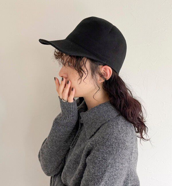 fredy emue「【Benelli Montacone/ベネリ モンタコーネ】ウールキャップ」|キャップ・キャスケット|ブラック