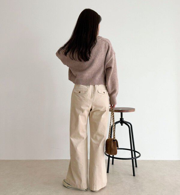 fredy emue「キラキラクロップド丈ニットプルオーバー」|ニット・セーター|